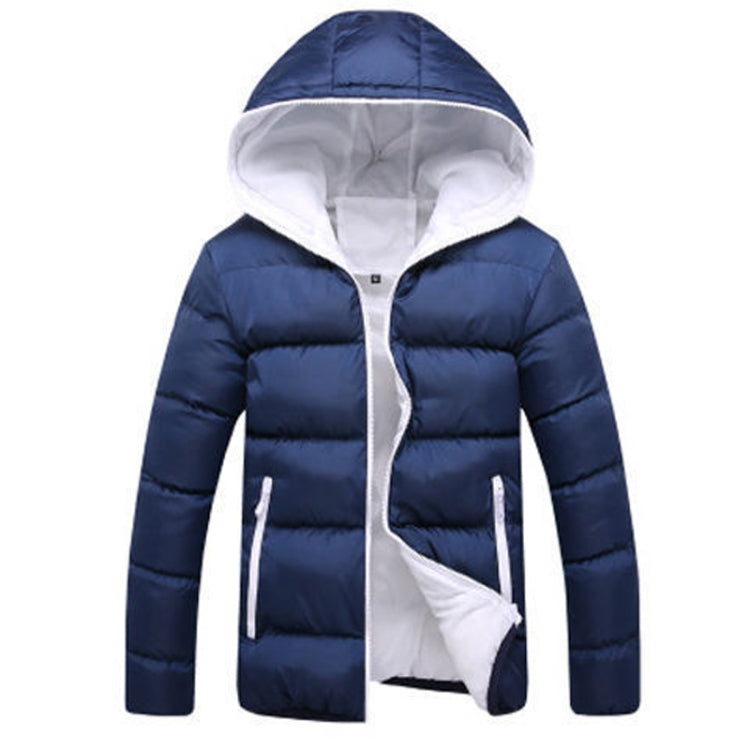 Stylish Slim Men Hooded Cotton Coat, L, XL, XXL, XXXXL - Zen Craft