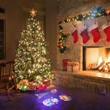 12W RGBW LED Double Tube Water Waves Lamp Christmas Projection Light, 12 Patterns, 16 Patterns