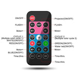 12W RGBW LED Double Tube Water Waves Lamp Christmas Projection Light, 12 Patterns, 16 Patterns