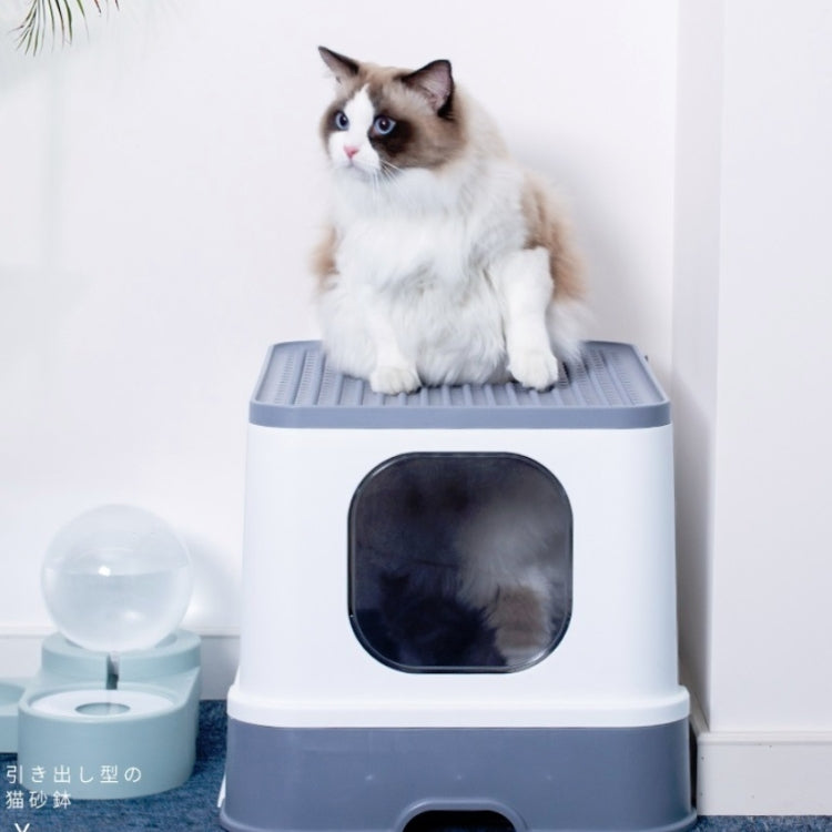 Top Drawer Fully Enclosed Cat Litter Box Pet Supplies