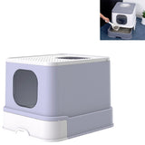 Top Drawer Fully Enclosed Cat Litter Box Pet Supplies Purple