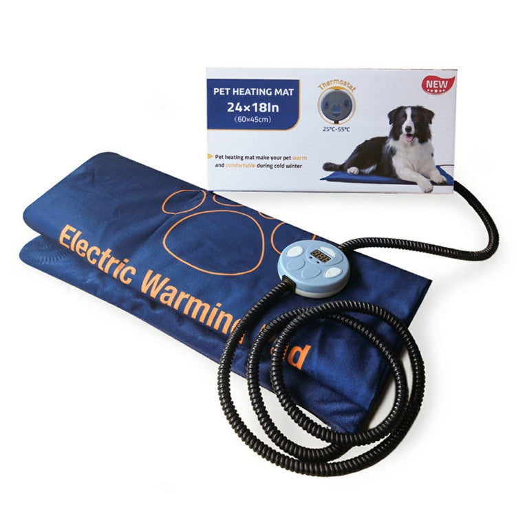 Pet Heating Pad Waterproof and Anti-Scratch Electric Blanket, Size: 60x45cm, JP Plug