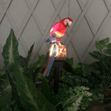 Solar Lawn Lamp Resin Craft Parrot Garden Courtyard Lamp