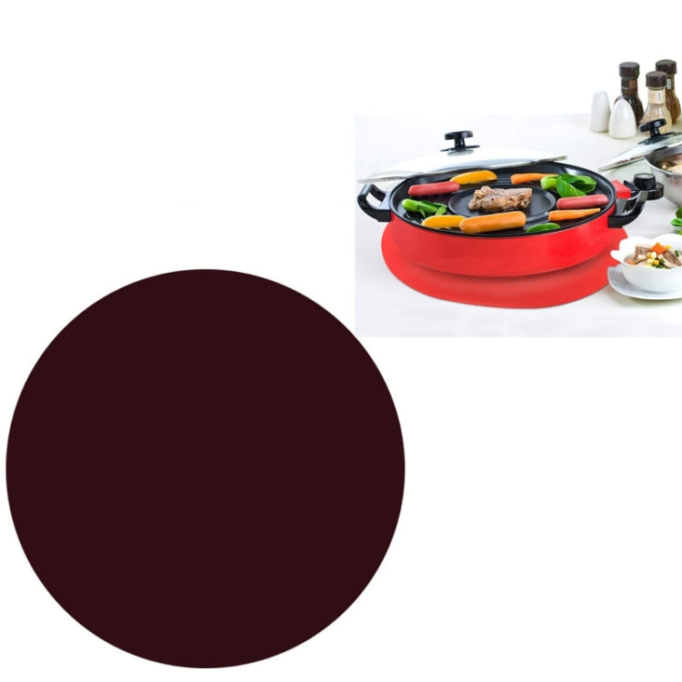 12 Inch Food Grade Silicone Microwave Oven Mat Round Silicone Placemat Non-Slip Insulation Mat, Black, Red, Blue, Green, Purple, Gray Black