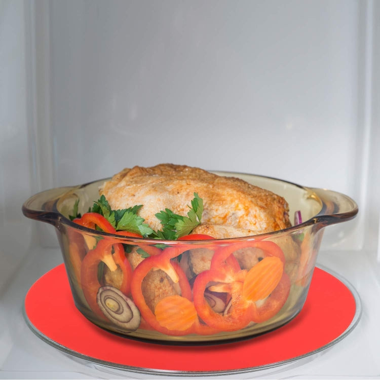 12 Inch Food Grade Silicone Microwave Oven Mat Round Silicone Placemat Non-Slip Insulation Mat, Black, Red, Blue, Green, Purple, Gray