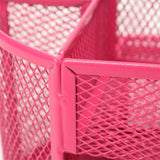 Desk Organizer 9 Grids Metal Mesh Office Pen Pencil Holder