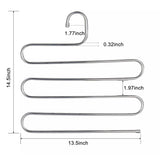 5 Layers S Shape Multi-Functional Clothes Hangers Pants Storage Hangers, S Shape Hangers