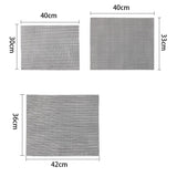 Non-Stick Grid Sheet Teflon Barbecue Mat Grill Grid Mat, 30x40 cm, 33x40 cm, 36x42 cm