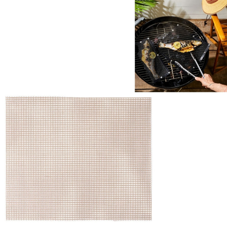 Non-Stick Grid Sheet Teflon Barbecue Mat Grill Grid Mat, 30x40 cm, 33x40 cm, 36x42 cm