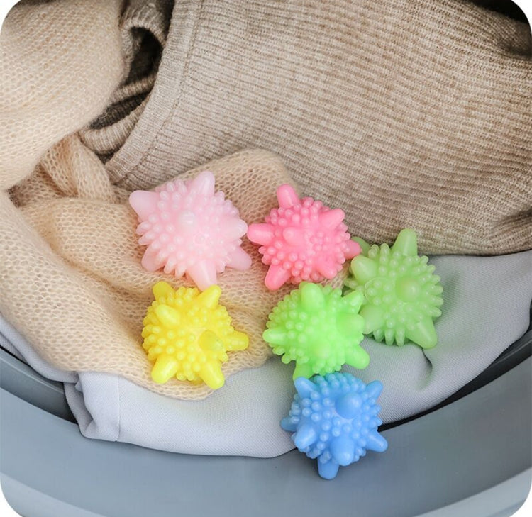 5 PCS Anti-winding Strong Decontamination Laundry Ball Home Washing Machine Starfish Solid Cleaning Ball, Cleaning Ball