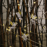 4pcs/bag Christmas Decorations Transparent Angel Pendant Christmas Tree Ornaments, 4pcs/bag