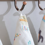 Six-Layer Gauze Cotton Baby Square Handkerchief Saliva Towel Styles Random Delivery, 25x25cm, 30x30cm