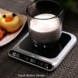 Smart 55 Degree Constant Temperature Coaster Winter Desktop Insulation And Warm Heating Usb Coaster, Wave Display
