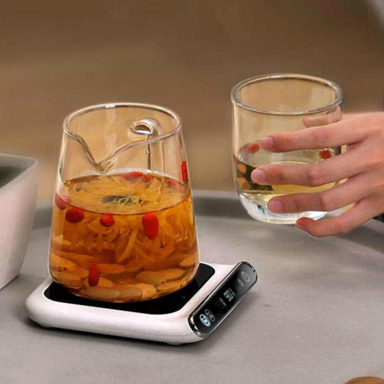 Smart 55 Degree Constant Temperature Coaster Winter Desktop Insulation And Warm Heating Usb Coaster, Wave Display