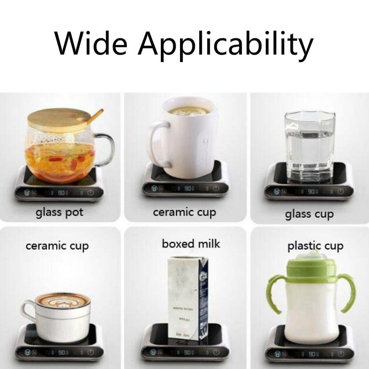 Smart 55 Degree Constant Temperature Coaster Winter Desktop Insulation And Warm Heating Usb Coaster, Wave Display