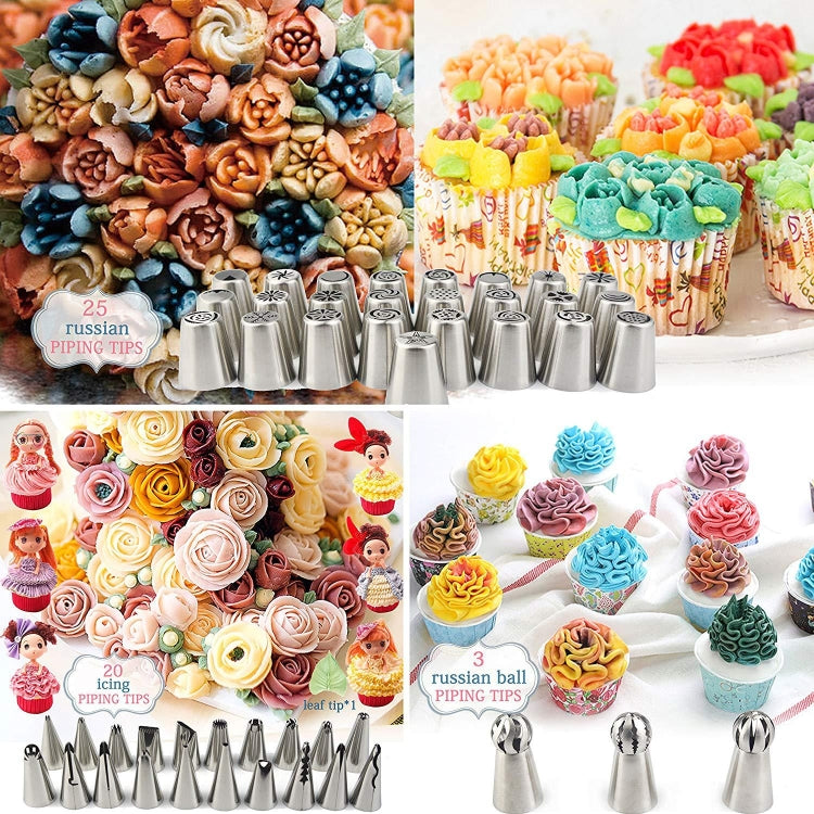 88 in 1 Decorating Mouth Set Cake Baking Jewelry Set, 88 PCS/Set