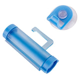 2 Pcs Creative Sucker Hangable Toothpaste Extruder with Sucker &Holder, WHITE, Blue, Green, YELLOW, Pink