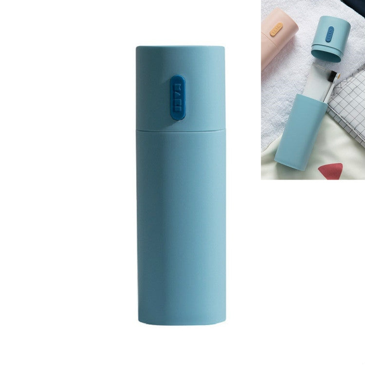 Travel Toothbrush Box Couple Toothpaste Storage Box Mouthwash Cup Blue