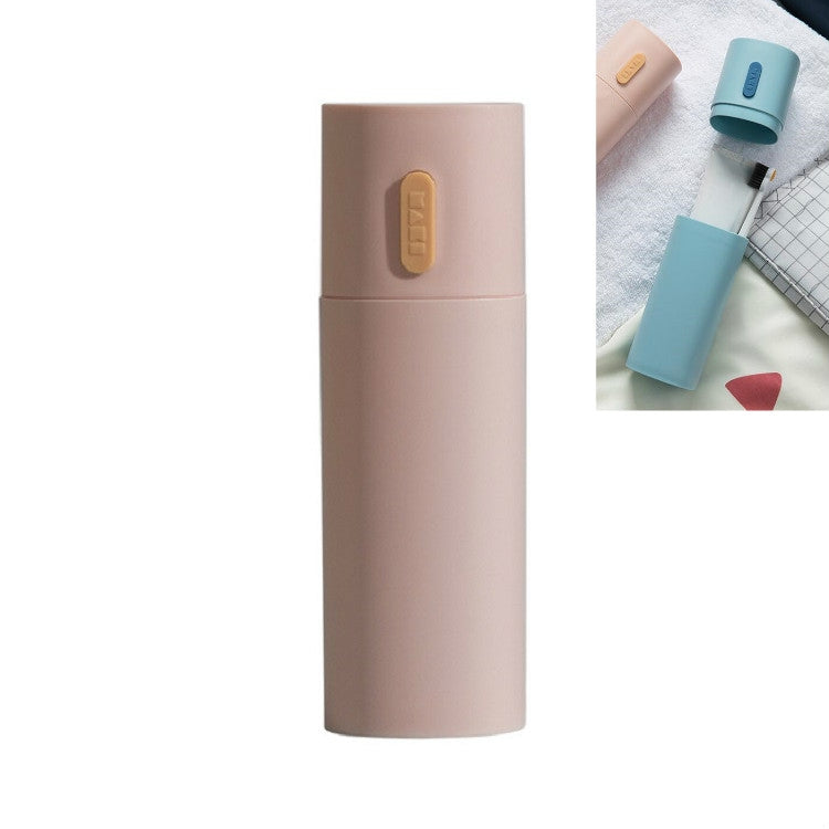 Travel Toothbrush Box Couple Toothpaste Storage Box Mouthwash Cup Pink