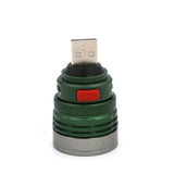 2 PCS LED Lighting Long Shot USB Head Mini Fill Light Aluminum Light Flashlight Lighting