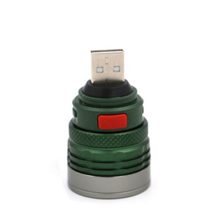 2 PCS LED Lighting Long Shot USB Head Mini Fill Light Aluminum Light Flashlight Lighting