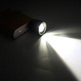 2 PCS LED Lighting Long Shot USB Head Mini Fill Light Aluminum Light Flashlight Lighting