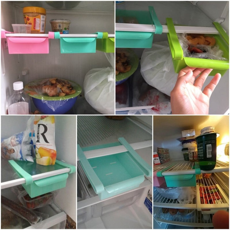 Multifunction Kitchen Refrigerator Storage Rack Fridge Freezer Shelf Holder Pull-out Drawer Organizer