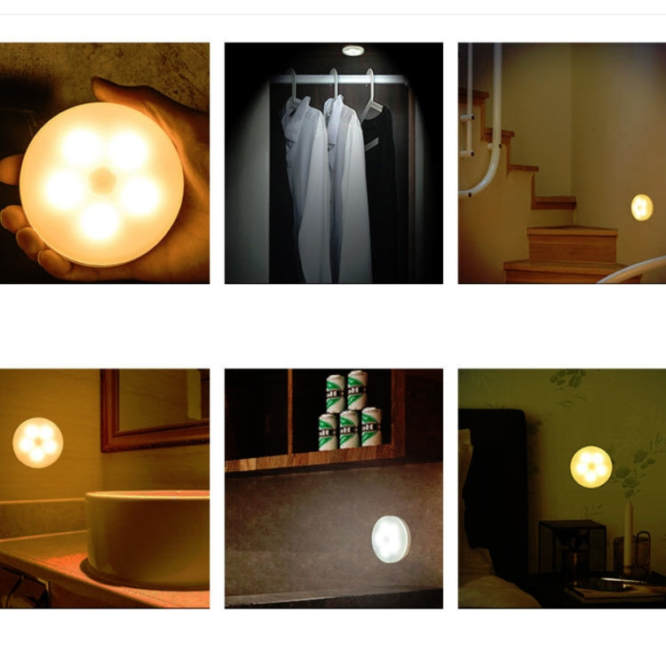 Intelligent Human Body Induction LED Night Light Control Bedroom Bedside Table Lamp, Battery Model, Rechargeable