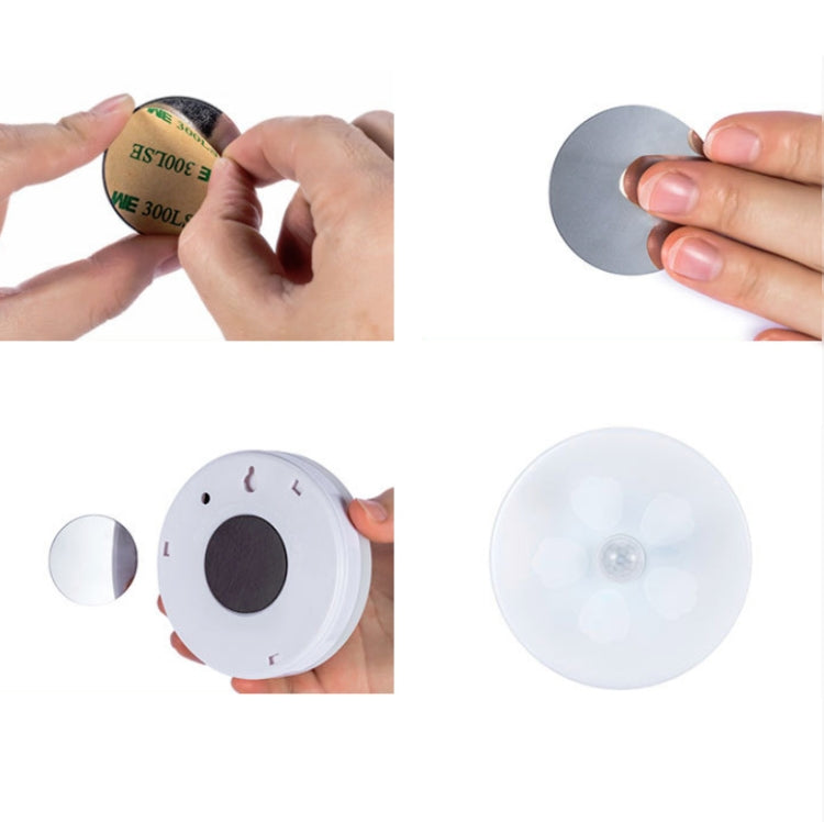 Intelligent Human Body Induction LED Night Light Control Bedroom Bedside Table Lamp, Battery Model, Rechargeable