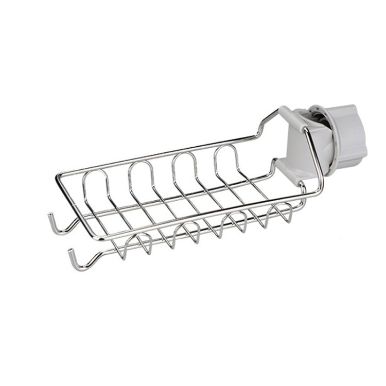 Faucet Rack Stainless Steel Perforated Free Kitchen Sink Storage Rack Rag Sponge Drain Rack, Type A, Type B, Type C