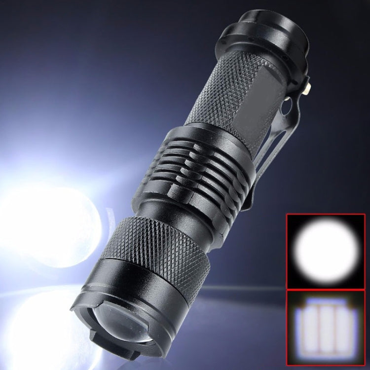 LED Outdoor Rechargeable Telescopic Zoom Mini Glare Flashlight, Single