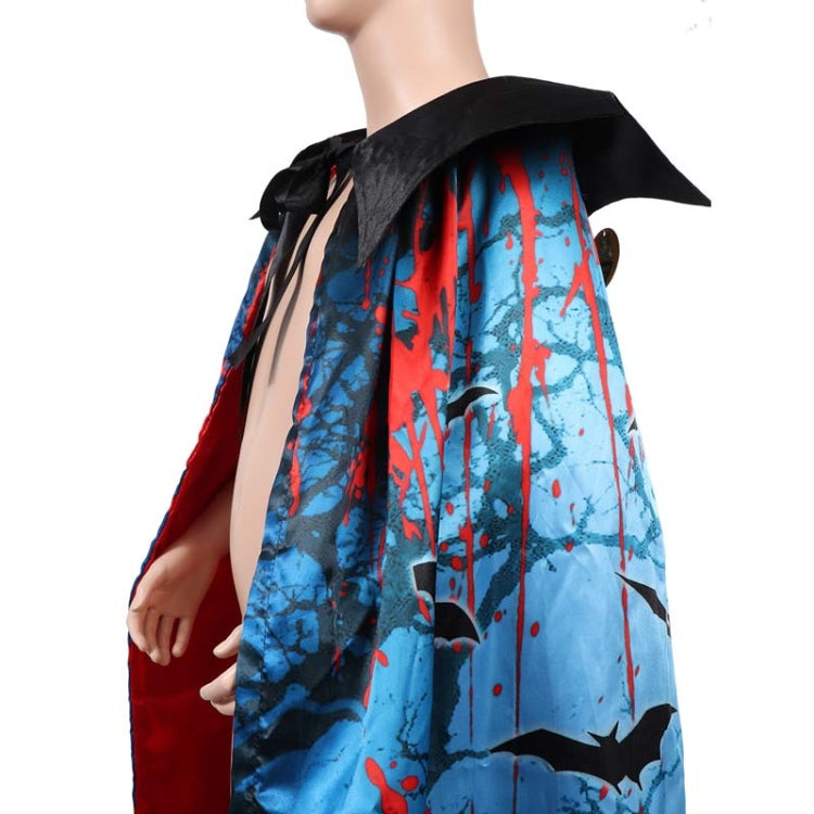 Halloween Dress Up Kids Double-Layer Printed Cloak, Free Size