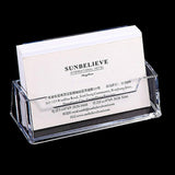 Acrylic Transparent Name Card Holder Desktop Showcase, Card Holder