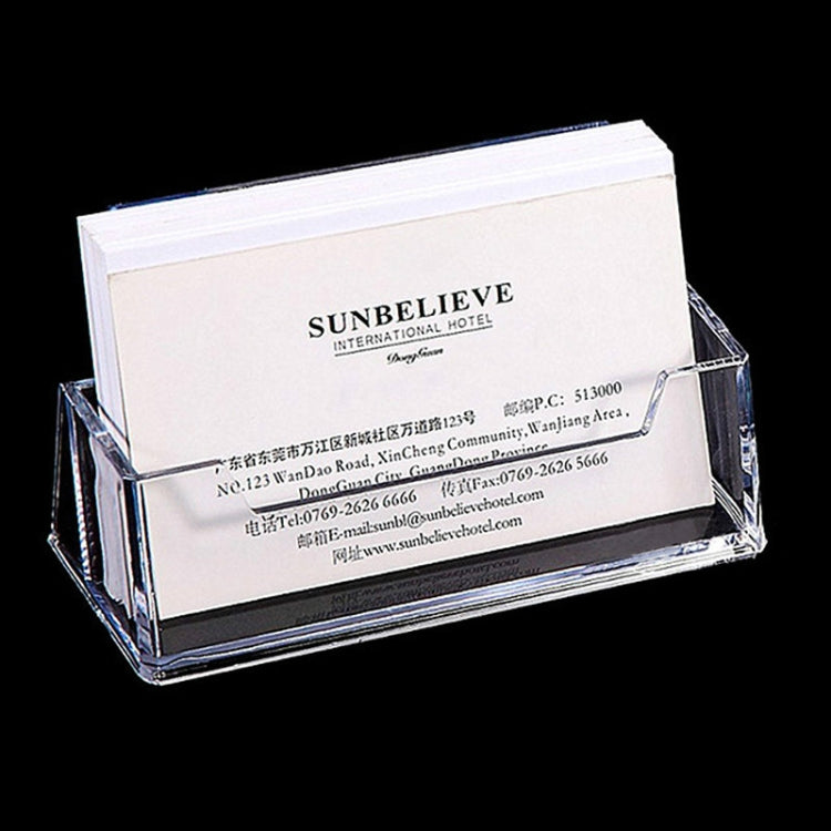 Acrylic Transparent Name Card Holder Desktop Showcase, Card Holder
