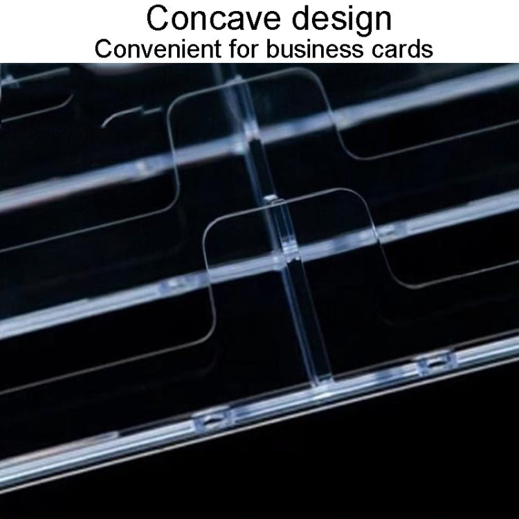 Acrylic Transparent Name Card Holder Desktop Showcase, Card Holder