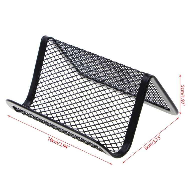 10 PCS Office Convenient Practical Metal Mesh Card Holder, 10 PCS Mesh Card Holder