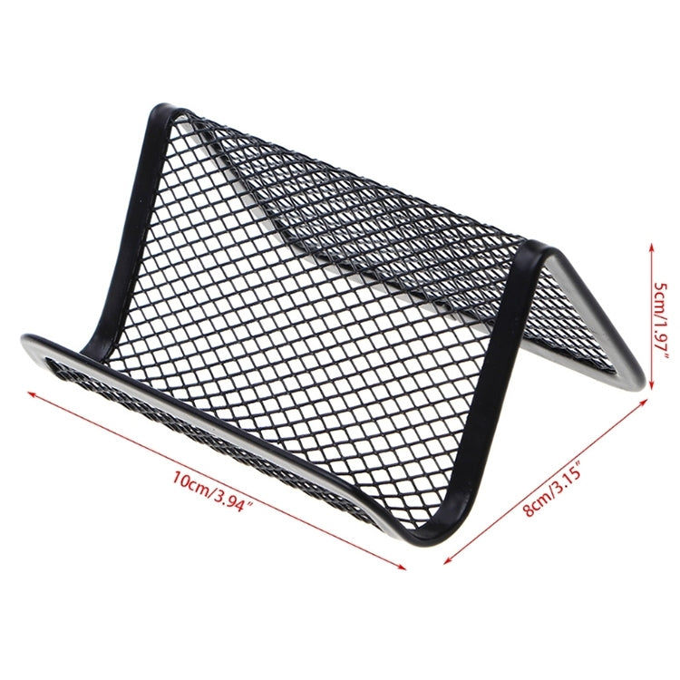 5 PCS Office Convenient Practical Metal Mesh Card Holder, 5 PCS Mesh Card Holder