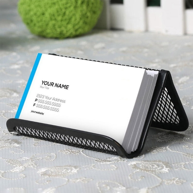 5 PCS Office Convenient Practical Metal Mesh Card Holder, 5 PCS Mesh Card Holder