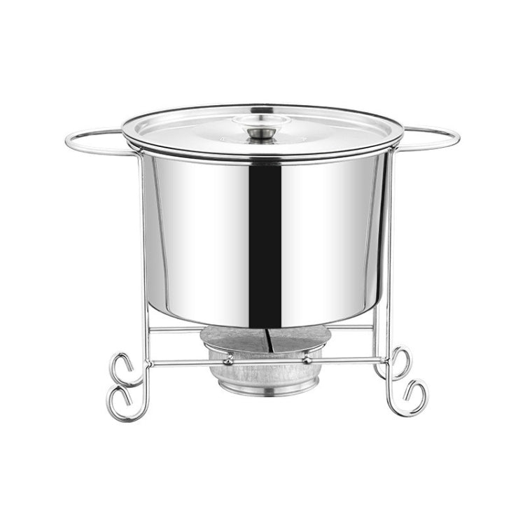 Stainless Steel Pot Rack Single Alcohol Dry Pot Skewers Shabu-Shabu, With Cover, Without Cover