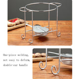 Stainless Steel Pot Rack Single Alcohol Dry Pot Skewers Shabu-Shabu, With Cover, Without Cover