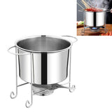 Stainless Steel Pot Rack Single Alcohol Dry Pot Skewers Shabu-Shabu, With Cover, Without Cover