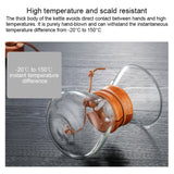 Hand Coffee Pot High Temperature Resistant 400ml Glass Coffee Pot, Pot Without Strainer, Pot With Strainer