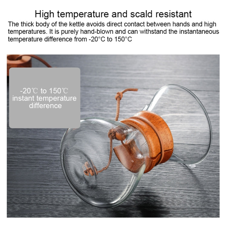 Hand Coffee Pot High Temperature Resistant 400ml Glass Coffee Pot, Pot Without Strainer, Pot With Strainer