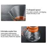 Hand Coffee Pot High Temperature Resistant 400ml Glass Coffee Pot, Pot Without Strainer, Pot With Strainer