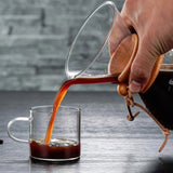 Hand Coffee Pot High Temperature Resistant 400ml Glass Coffee Pot, Pot Without Strainer, Pot With Strainer