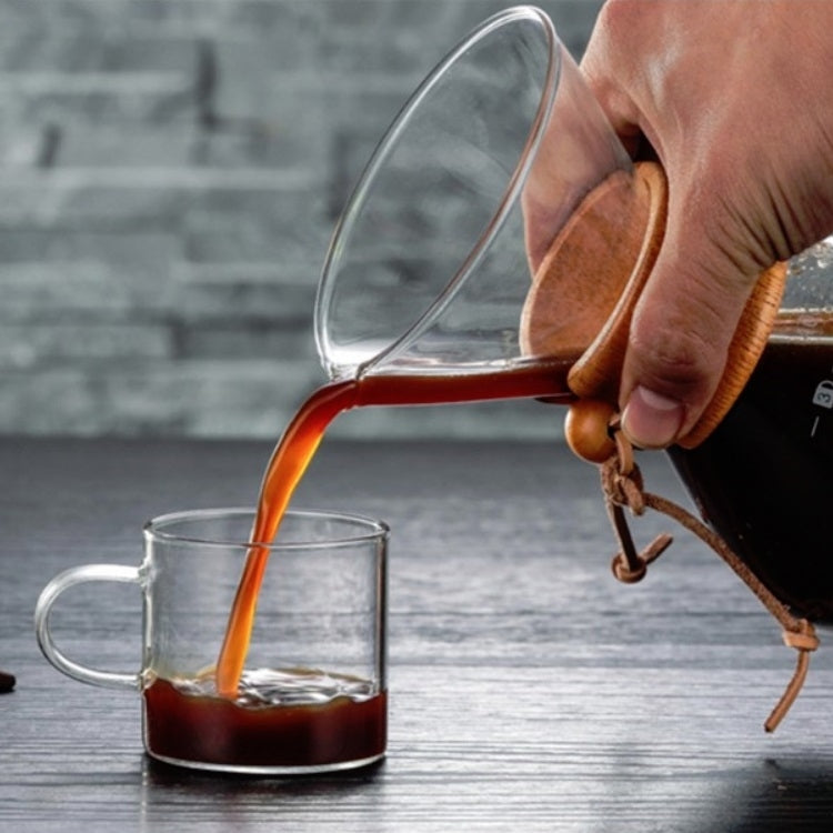 Hand Coffee Pot High Temperature Resistant 400ml Glass Coffee Pot, Pot Without Strainer, Pot With Strainer