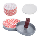 Burger Meat Press Meat Patties Mould Meat Press Burger Maker, 1PC Brown Handle