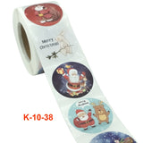2 PCS Christmas Sticker Santa Claus Holiday Decoration Sticker Label, K-10-38, K-11-38