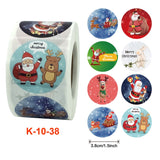 2 PCS Christmas Sticker Santa Claus Holiday Decoration Sticker Label, K-10-38, K-11-38