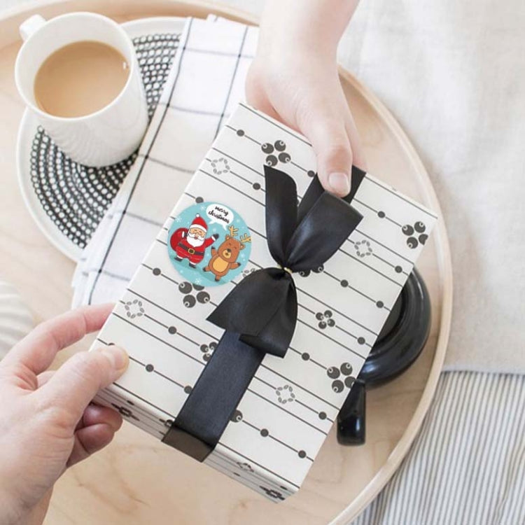 2 PCS Christmas Sticker Santa Claus Holiday Decoration Sticker Label, K-10-38, K-11-38